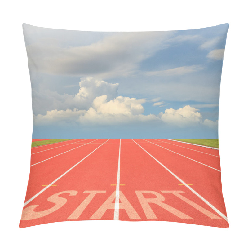 Personality  Start On Running Track Pillow Covers