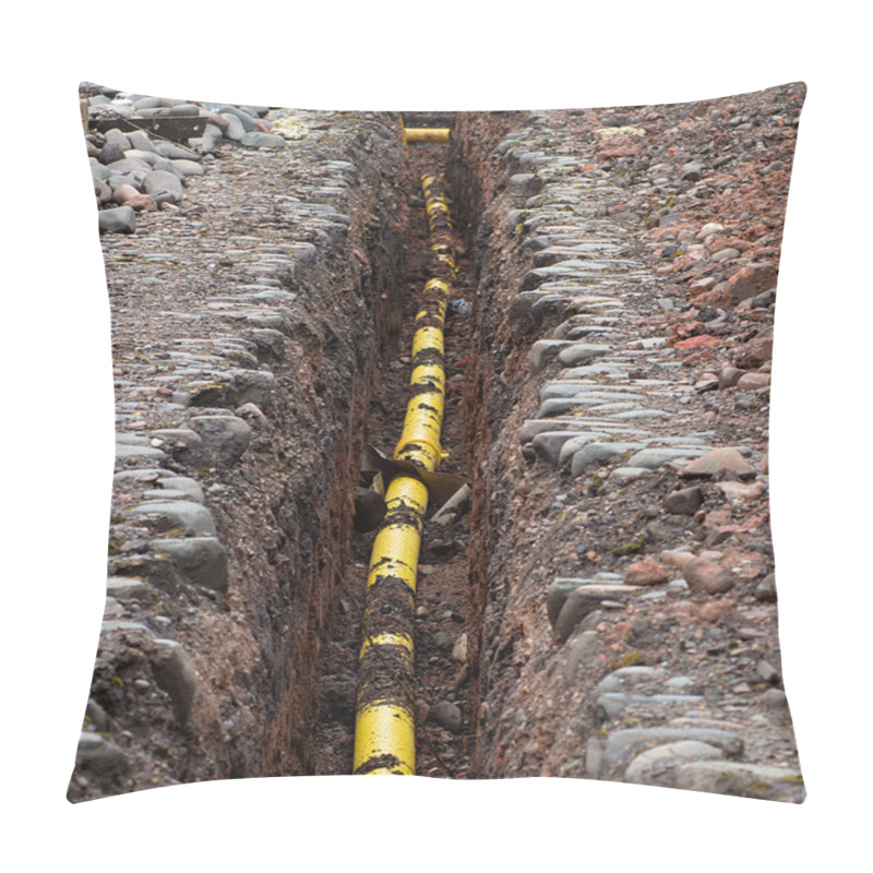 Personality  Yellow Gas Pipe Pillow Covers