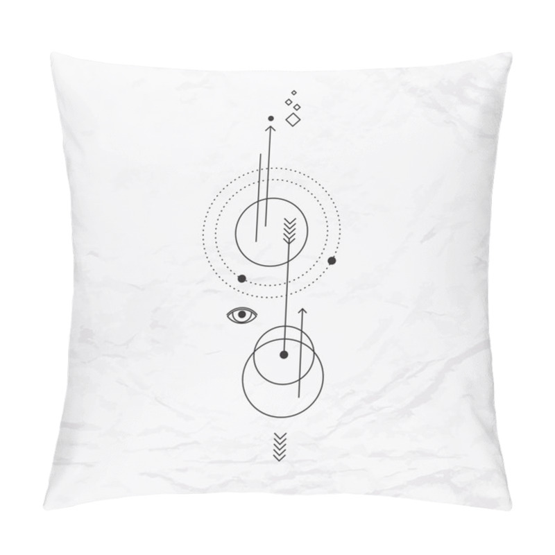 Personality  Geometric Abstract Mystic Symbol Pillow Covers