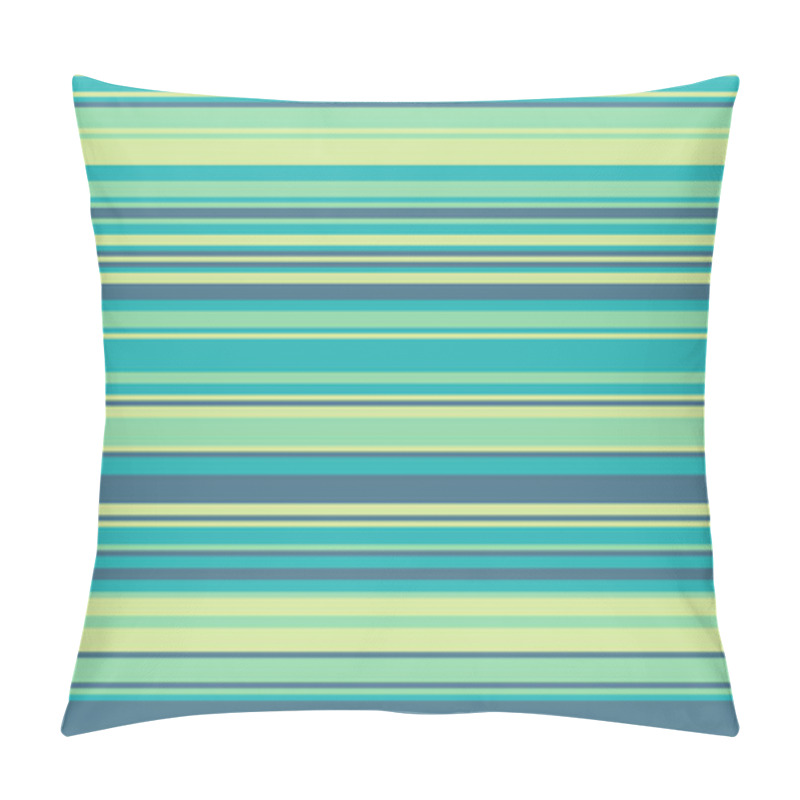 Personality  Serene Horizontal Stripes In Calming Teal, Mint, And Gray Tones.  Perfect For Backgrounds, Website Design, Or Textile Patterns. Evokes Feelings Of Peace And Tranquility. Pillow Covers