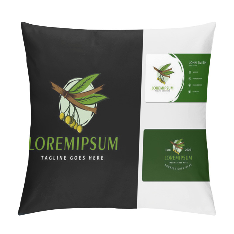 Personality  Olive Branch Logo Design Inspiration And Business Cards Pillow Covers