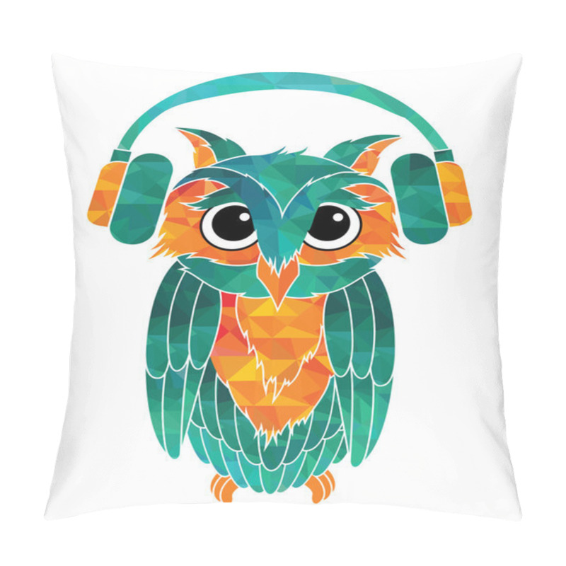 Personality  Owl Music Fan Pillow Covers