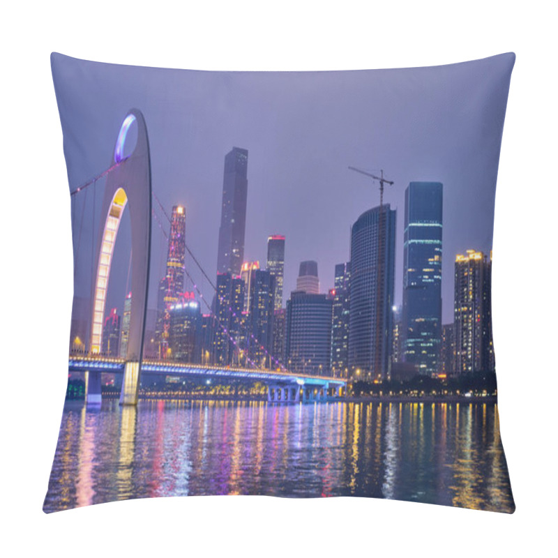 Personality   Guangzhou Skyline. Guangzhou, China Pillow Covers