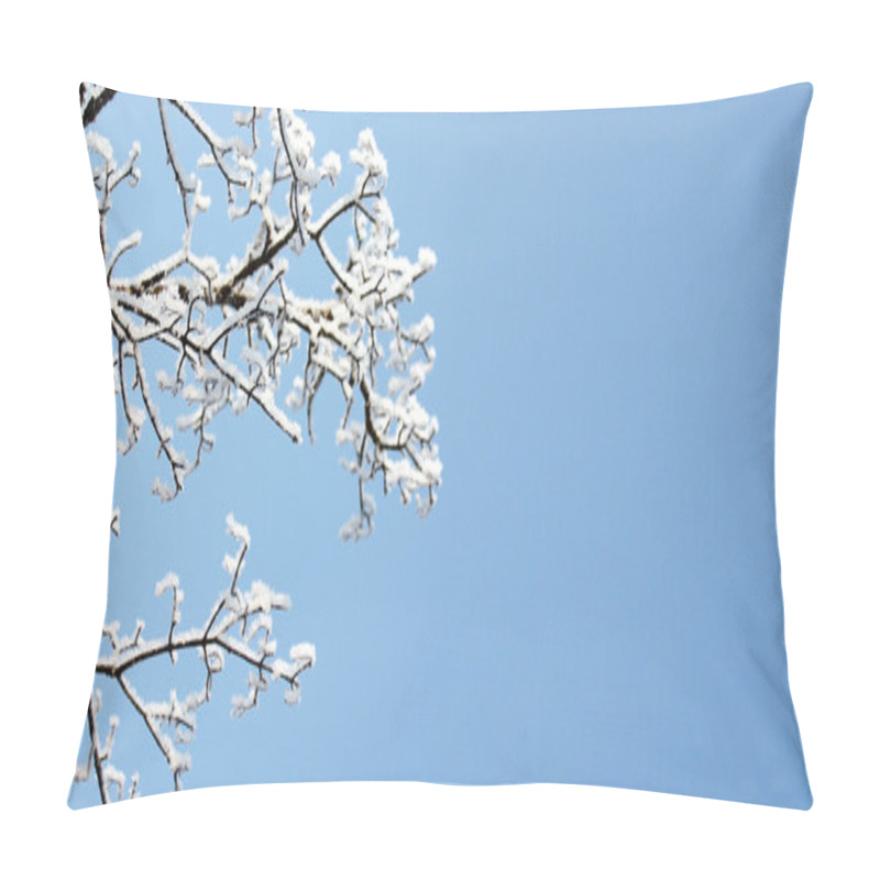 Personality  Snow On Tree Branches Pillow Covers