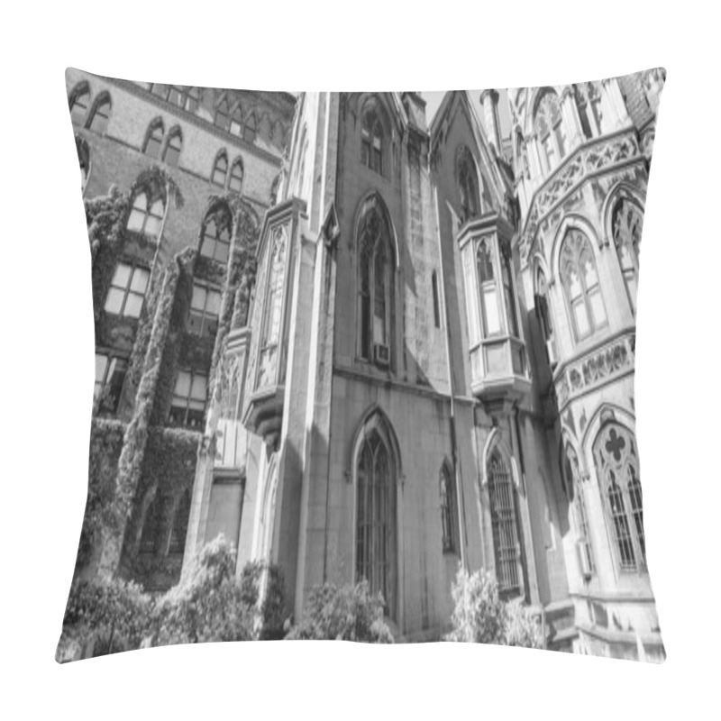 Personality  NEW YORK CITY - JUNE 2013: Grace Church Exterior In Lower Manhattan. Pillow Covers