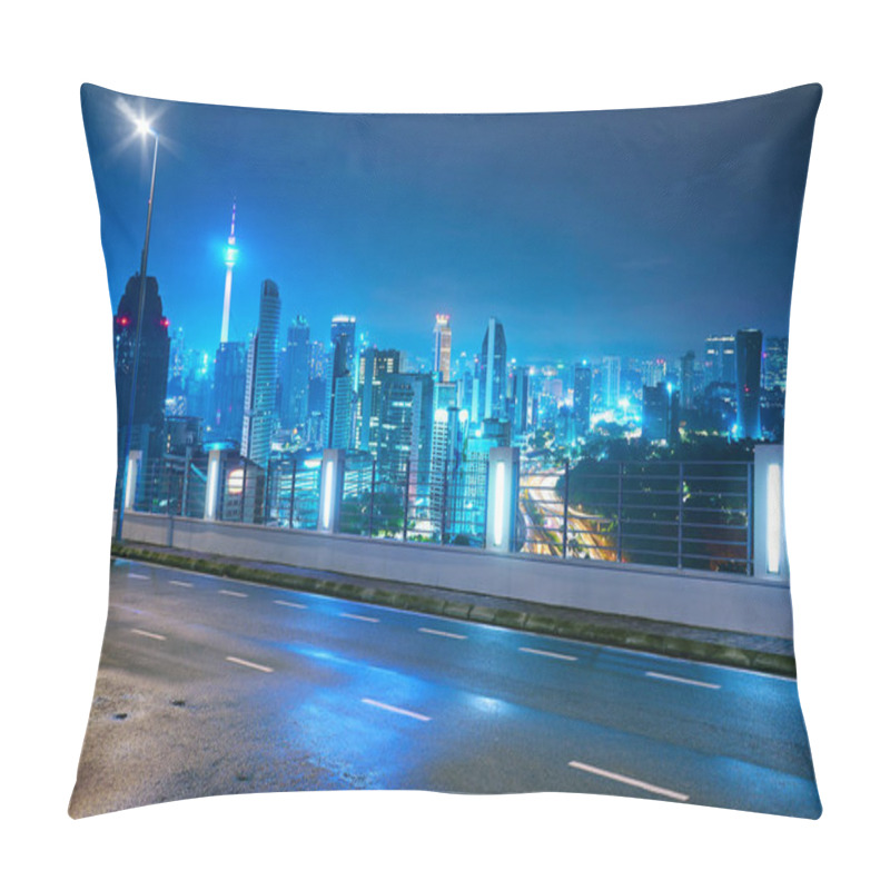 Personality  Empty Side View Asphalt Pillow Covers