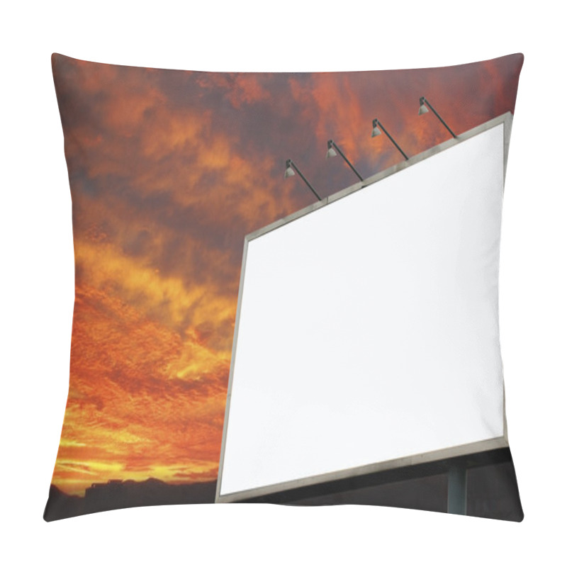 Personality  Billboard On A Fiery Morning Clouds Pillow Covers