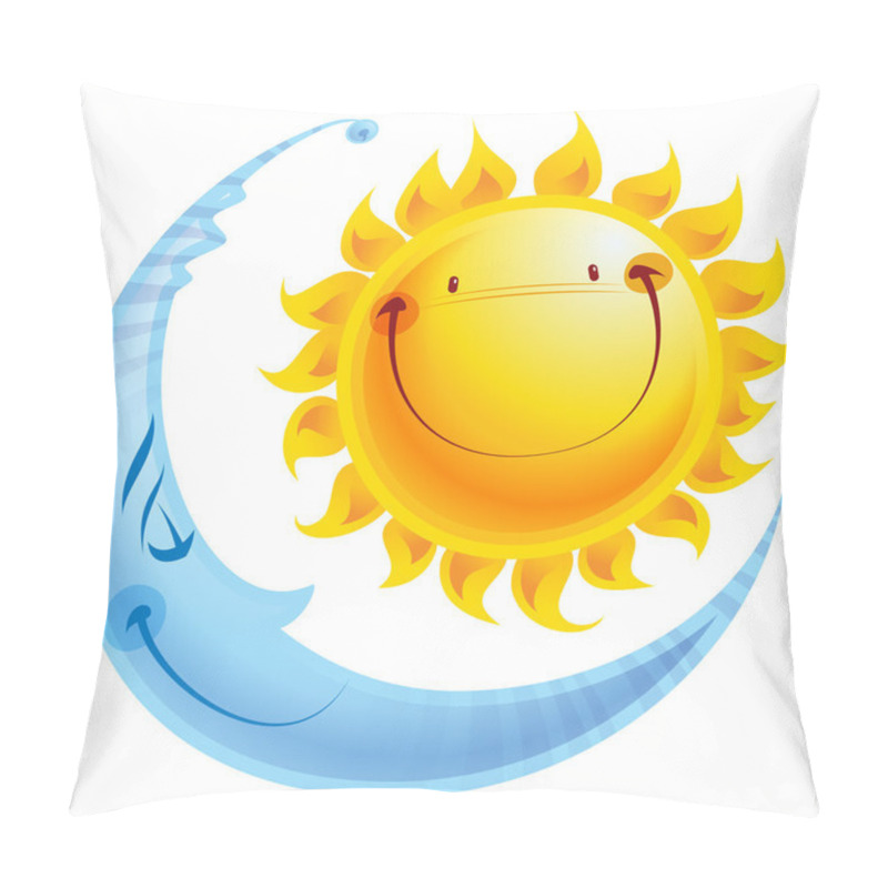 Personality  Cartoon Characters Sun And Moon Day And Night Concept Pillow Covers