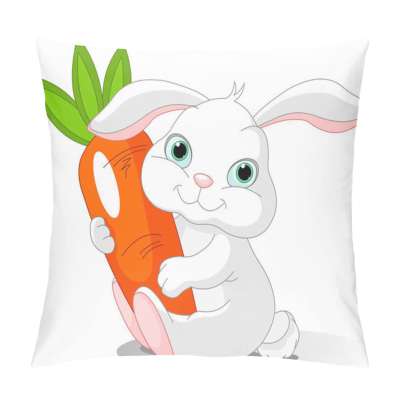 Personality  Rabbit Holds Giant Carrot Pillow Covers