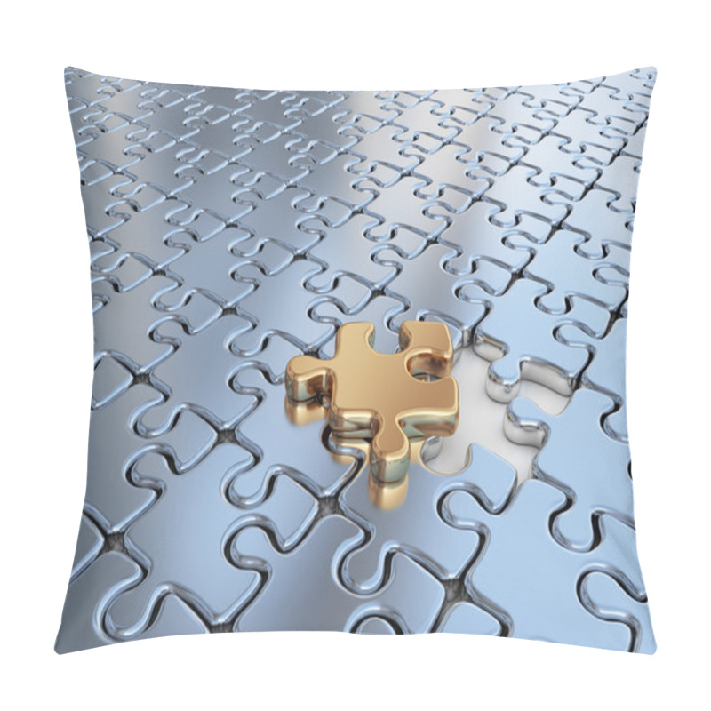 Personality  Puzzle 3D. Innovate, Differentiate Business Background Pillow Covers