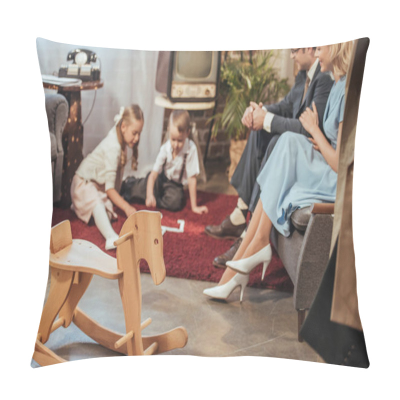 Personality  Retro Family Pillow Covers