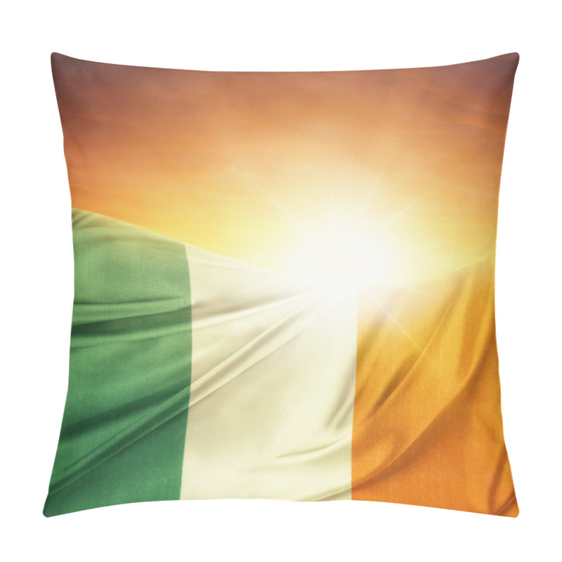 Personality  Flag And Sky Pillow Covers