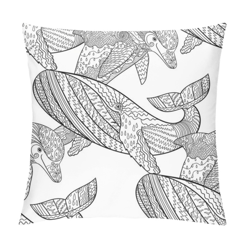 Personality  Oceanic Animals Seamless Pattern. Pillow Covers