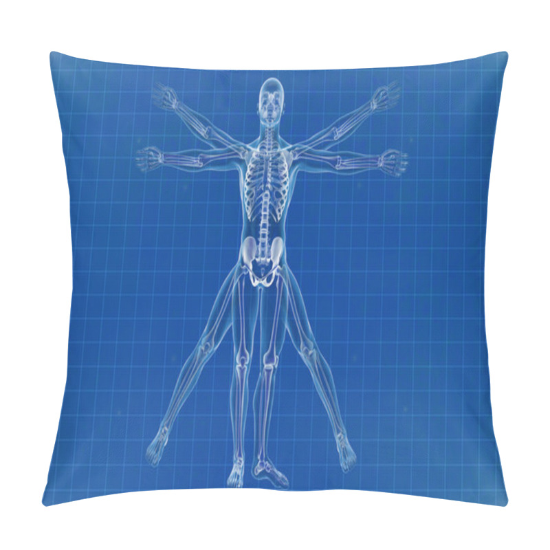 Personality  Vitruvian Man Pillow Covers