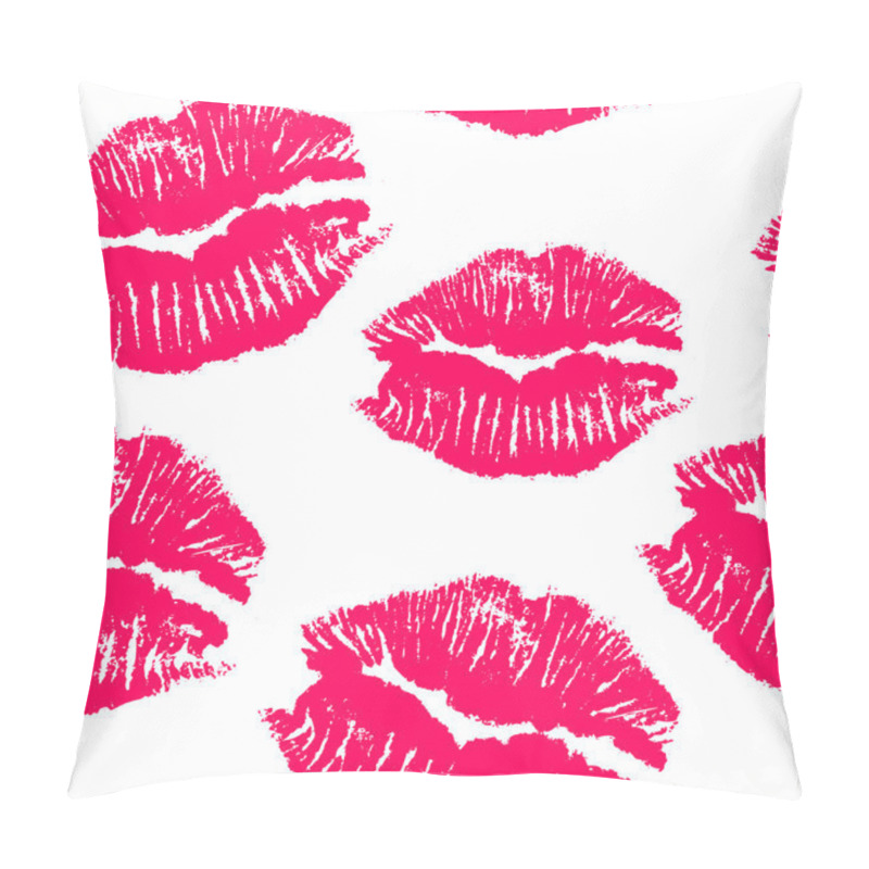 Personality  Pink Lips Prints Pillow Covers