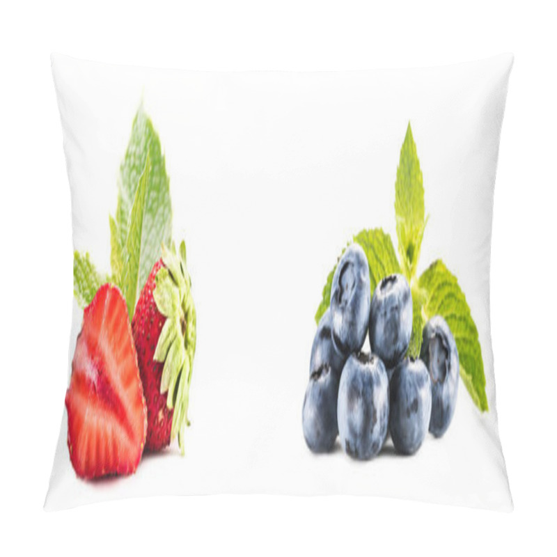 Personality  Piles Of Strawberries And Blueberries Pillow Covers