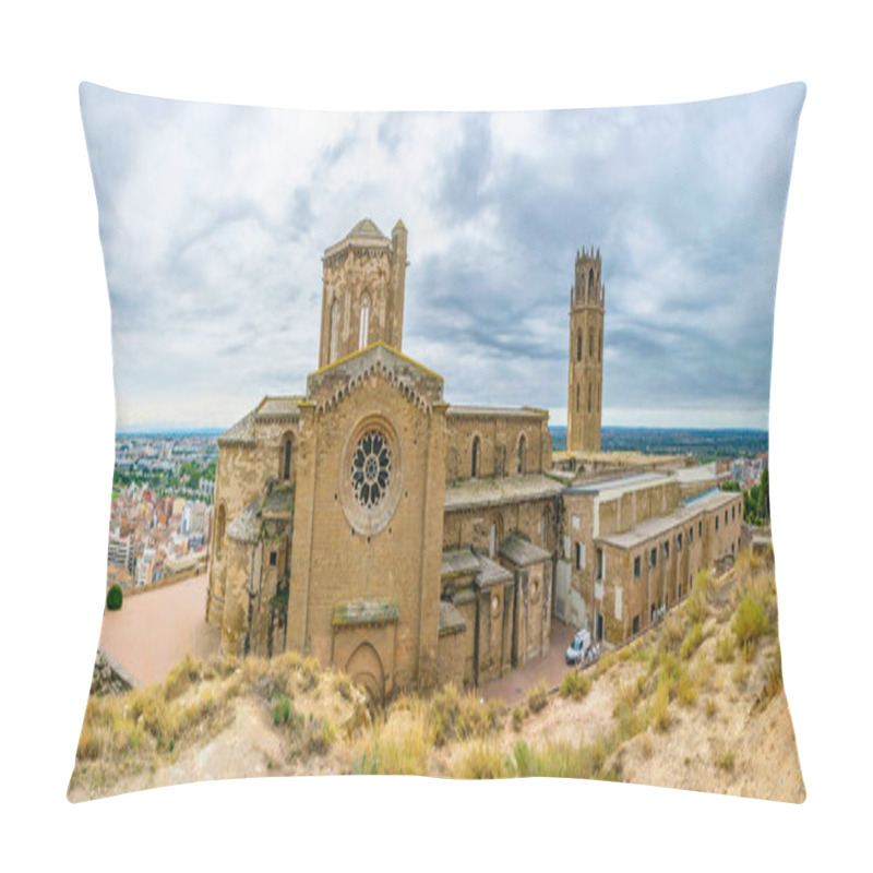 Personality  La Seu Vella Cathedral At Lleida, Spai Pillow Covers