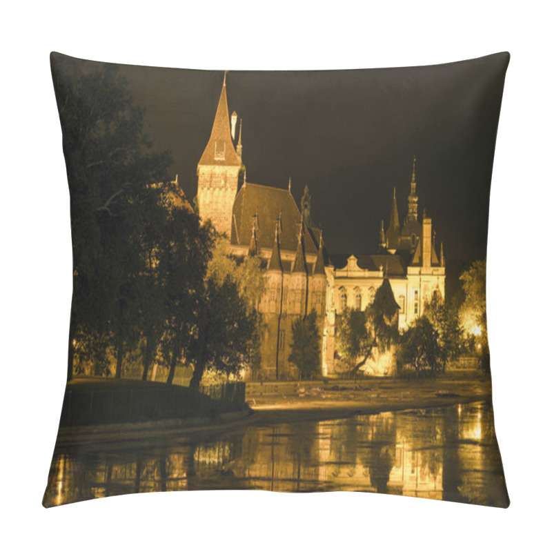 Personality  Vajdahunyad Castle On A Summer Night In Budapest Pillow Covers