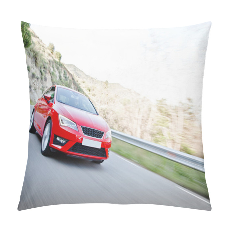 Personality  Car On A Road Full Of Dangerous Bends Pillow Covers