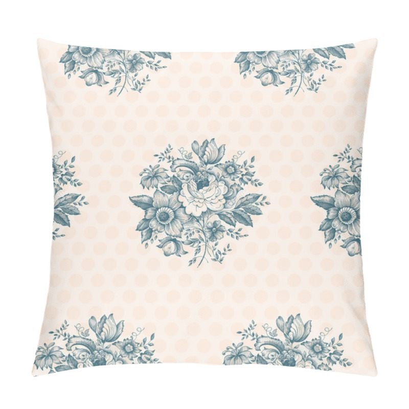 Personality  Classic Floral Seamless Pattern Pillow Covers