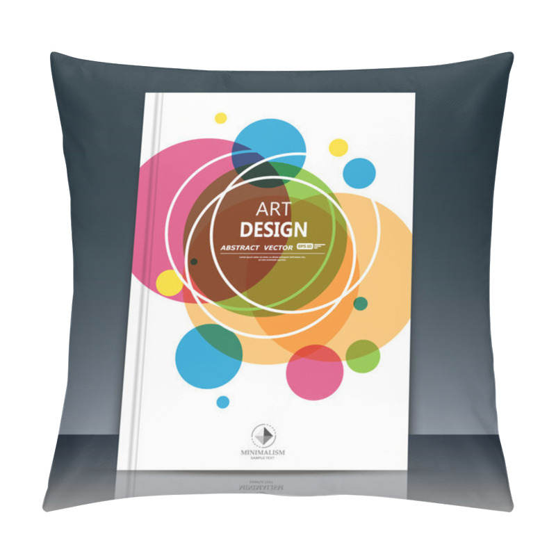 Personality  Abstract Composition. Business Card. Lnfo Text Frame Surface. Geometric Shape Font Texture. White A4 Brochure Title Sheet. Creative Round Figure Icon. Circle Logo Sign. Flyer Fiber. EPS10 Banner Form Pillow Covers