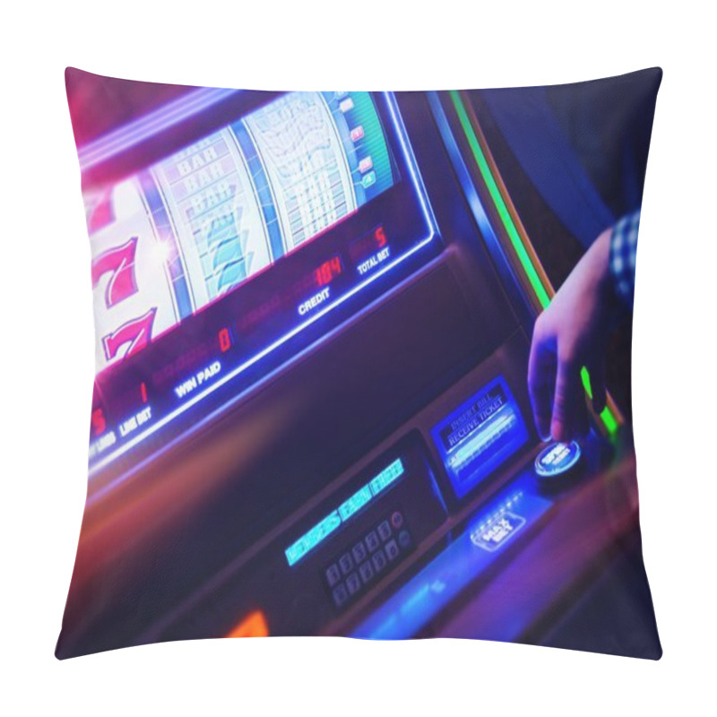 Personality  Casino Slot Machine Player Pillow Covers