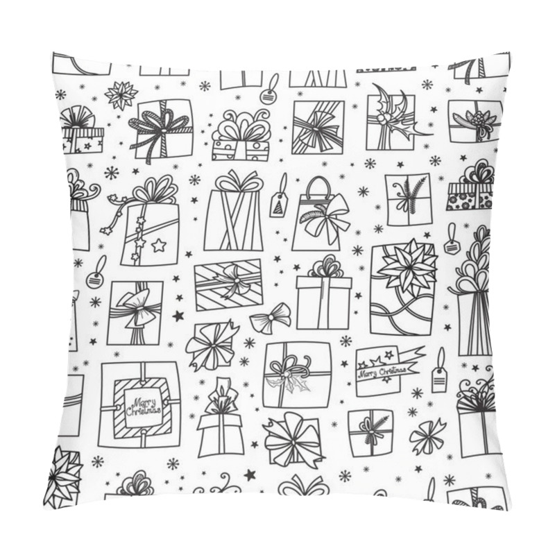 Personality  Christmas Presents Seamless Pattern Pillow Covers