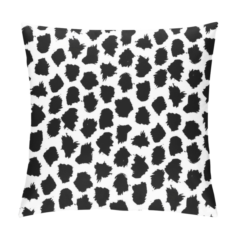 Personality  Hand Drawn Pattern With Short Brush Strokes Pillow Covers