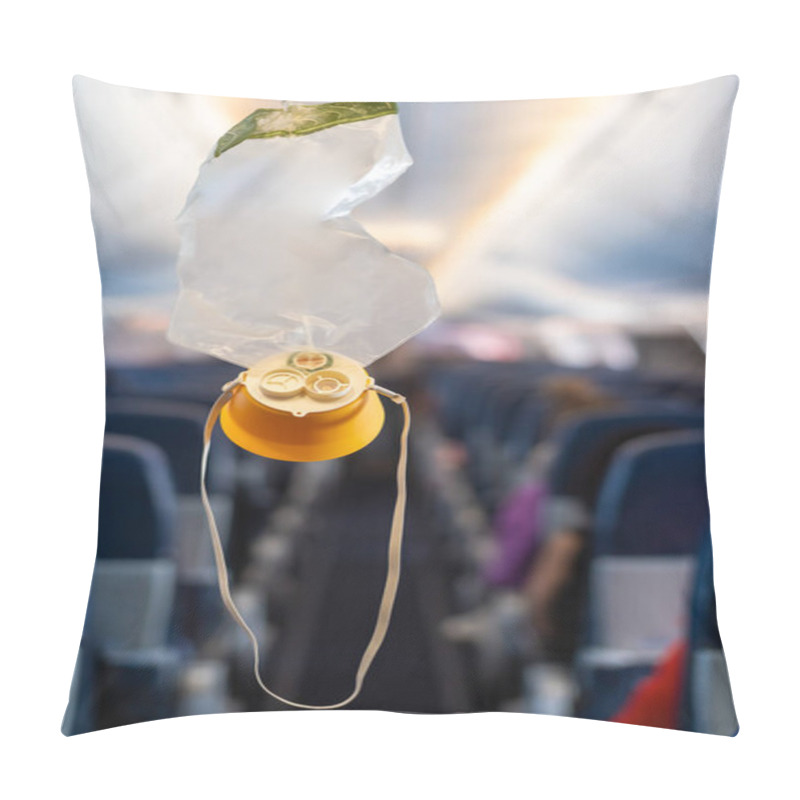 Personality  Oxygen Mask Drop From The Ceiling Compartment On Airplane Pillow Covers