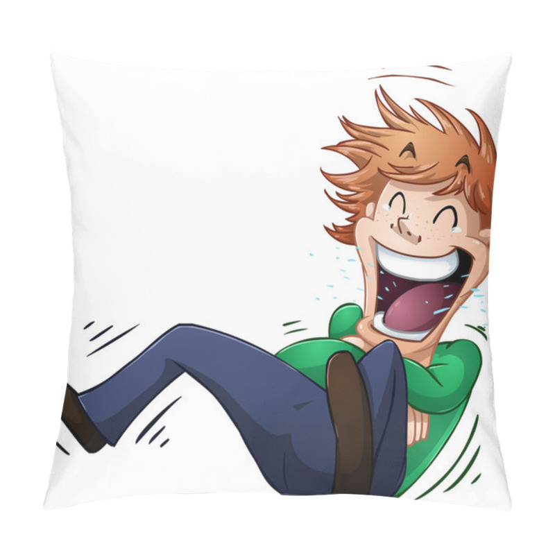 Personality  Guy Rolls On Floor Laughing Pillow Covers