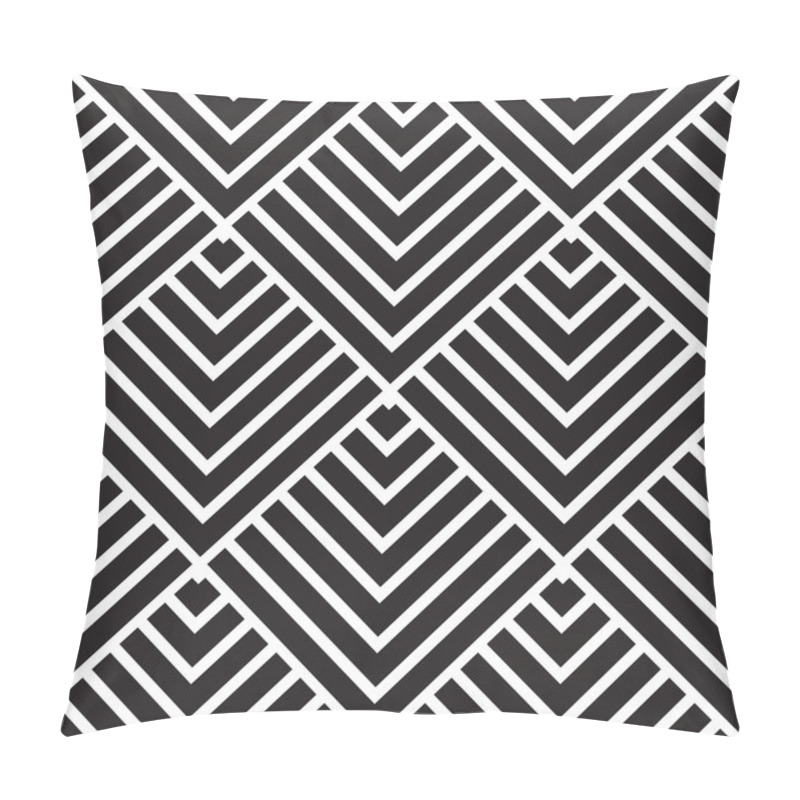 Personality  Vector Seamless Pattern. Modern Geometric Texture, Abstract Back Pillow Covers