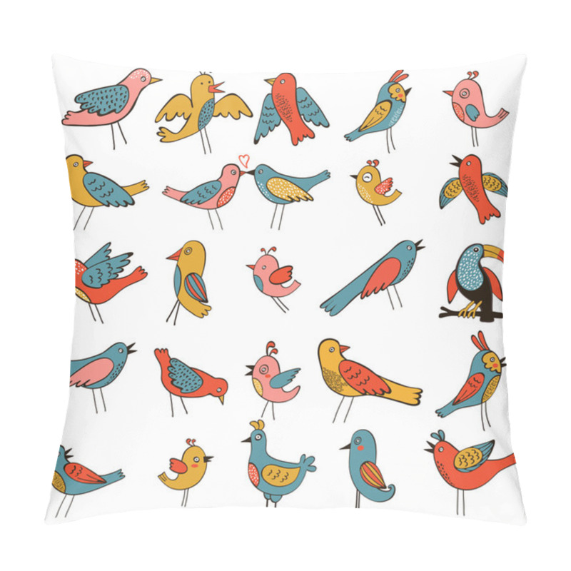 Personality  Cute Collection Of Funny Birds Pillow Covers