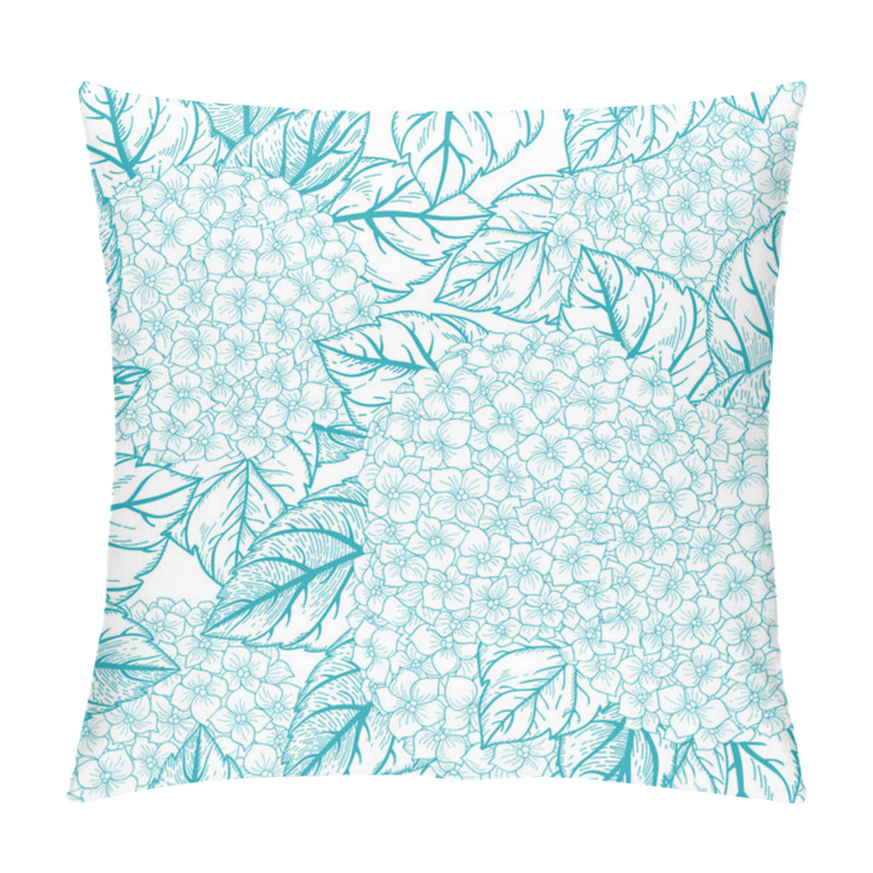 Personality  Floral Pattern With Hydrangeas. Pillow Covers