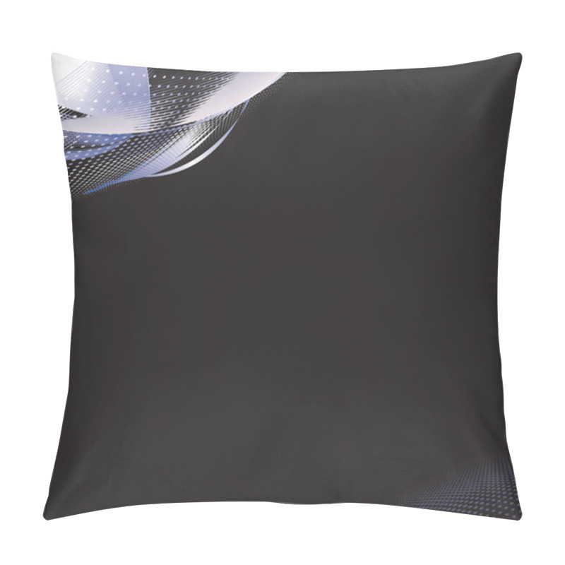 Personality  Black Background With Wavy Lines Pillow Covers