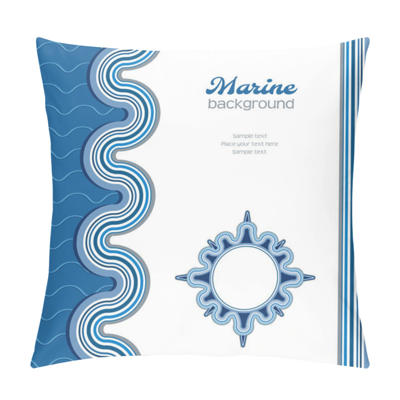 Personality  Marine Background Pillow Covers