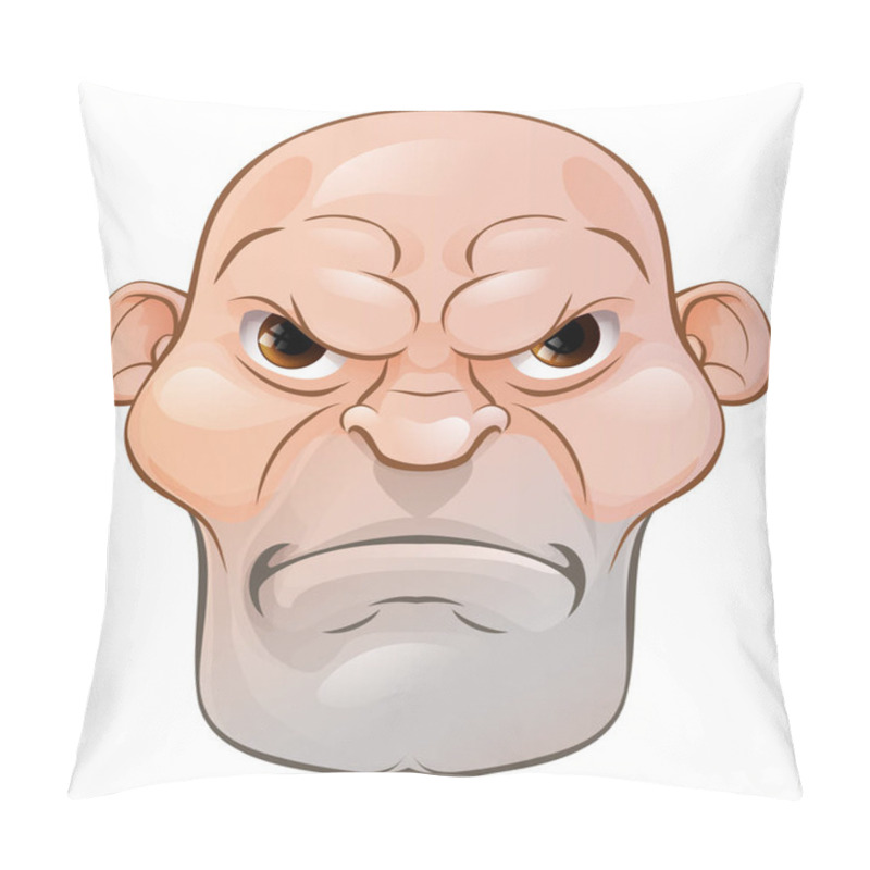 Personality  Mean Angry Cartoon Man Pillow Covers