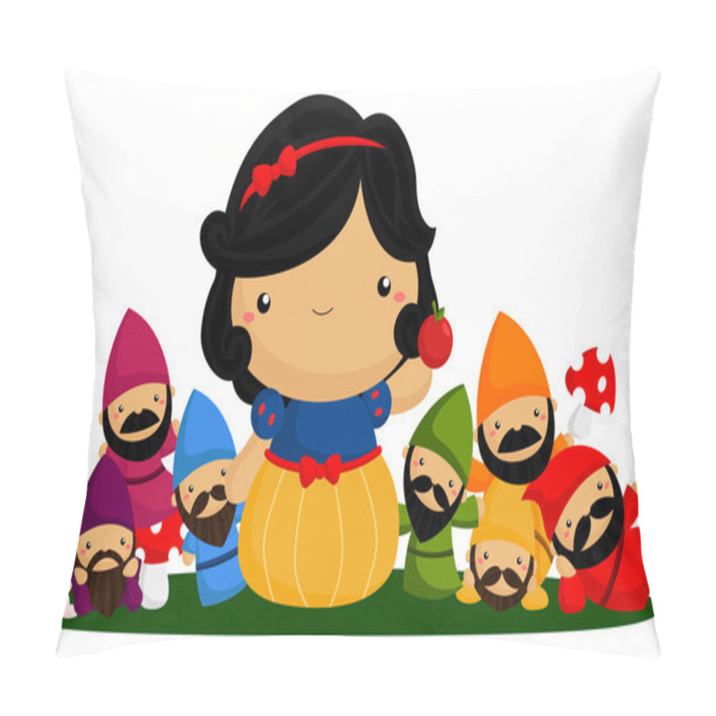 Personality  Princess And Seven Dwarfs Pillow Covers