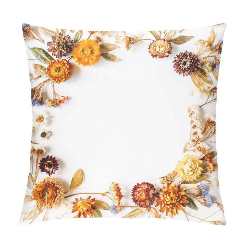 Personality  Yellow Dry Flowers, Branches, Leaves And Petals Pillow Covers