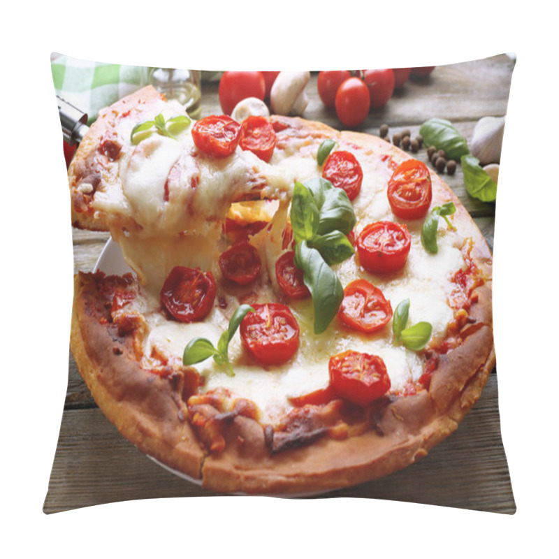 Personality  Delicious Pizza With Cheese Pillow Covers