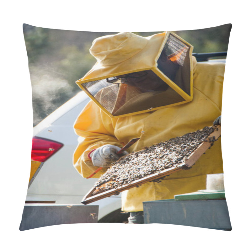 Personality  Beekeeper With His Bees Pillow Covers