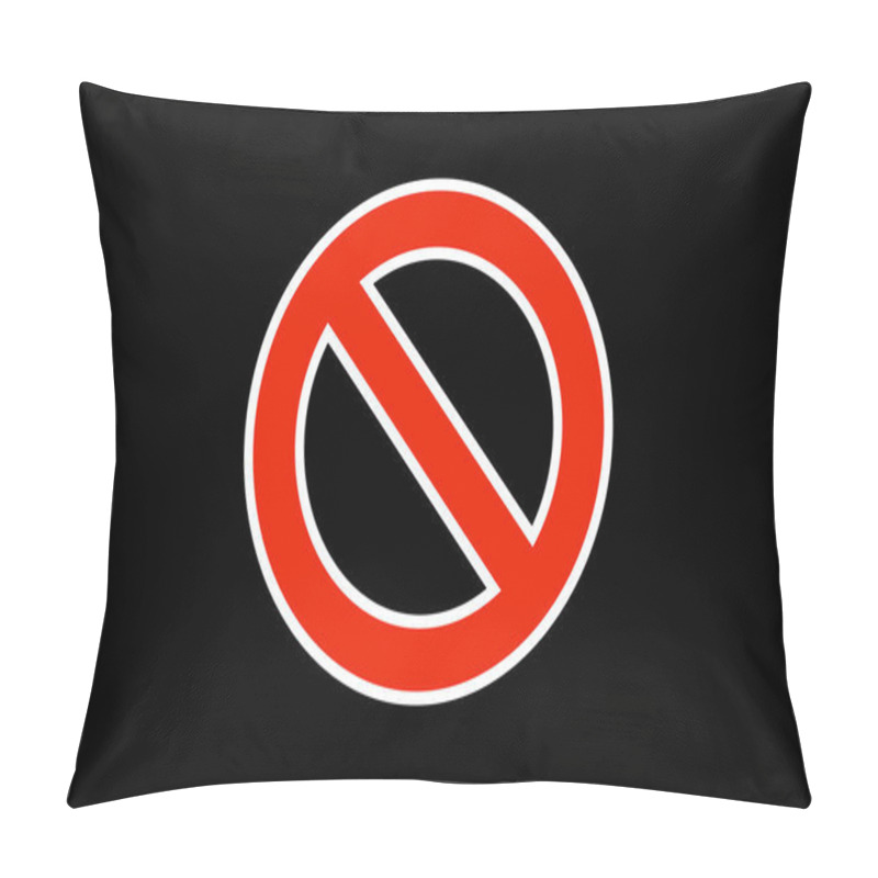 Personality  Prohibition Background. Restriction Background. Editable Vector. Pillow Covers