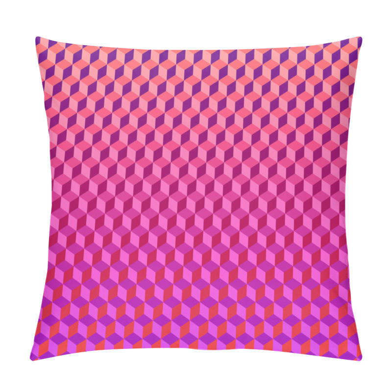 Personality  Psychodelic Background From Cubes Pillow Covers