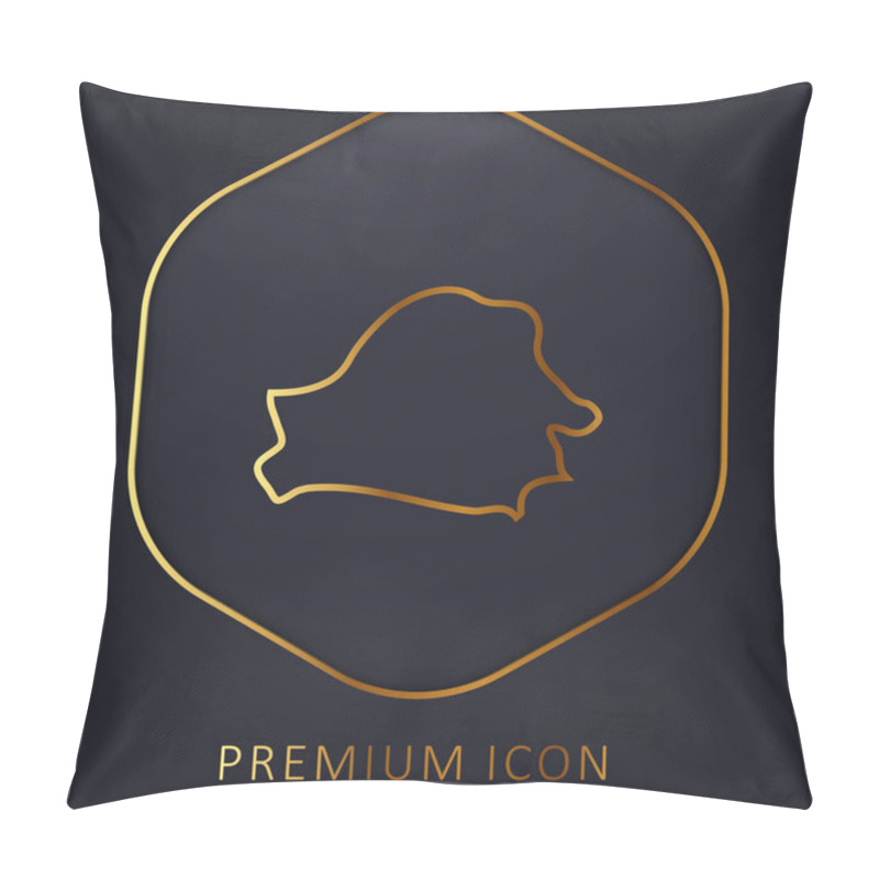 Personality  Belarus Country Golden Line Premium Logo Or Icon Pillow Covers