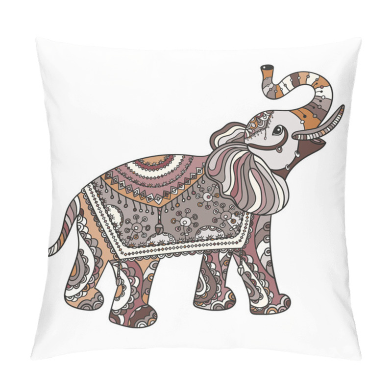 Personality  Stylized Fantasy Patterned Elephant Pillow Covers