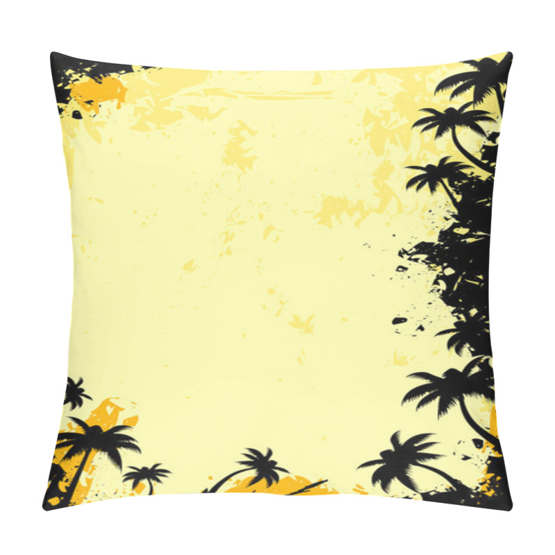 Personality  Grunge Tropical Frame Pillow Covers