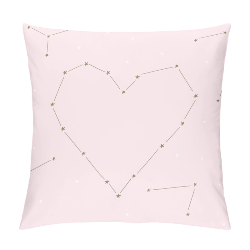 Personality  Stars Love Heart Template Design For Valentine Day Pillow Covers