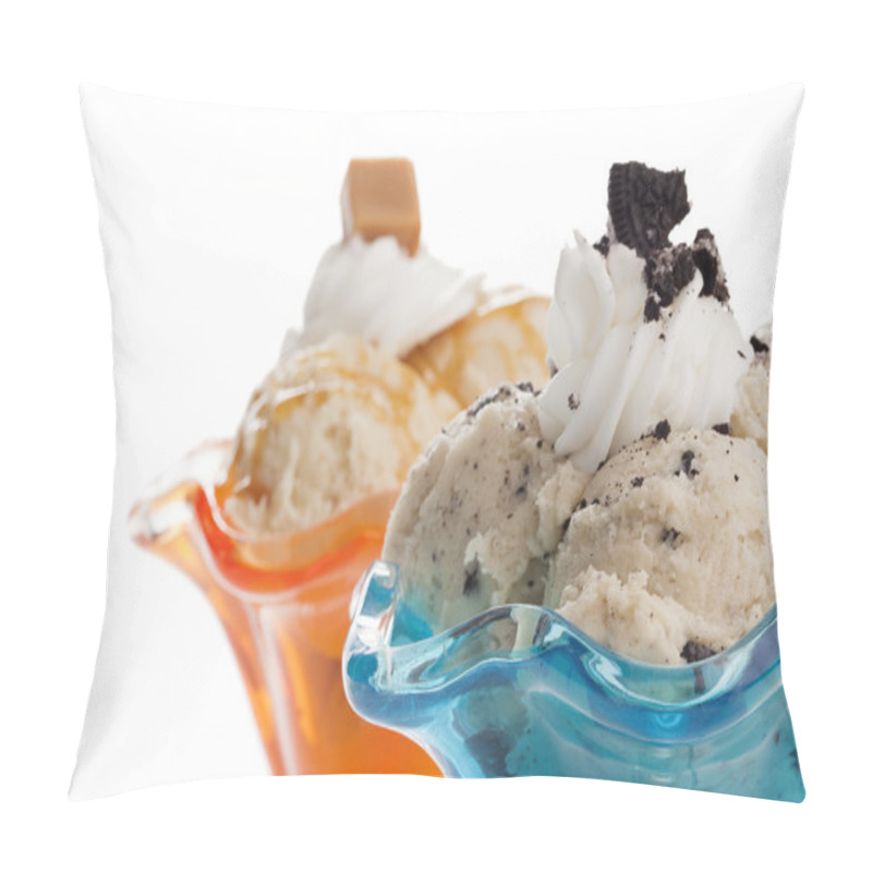 Personality  Caramel And Cookies And Cream Ice Cream Pillow Covers