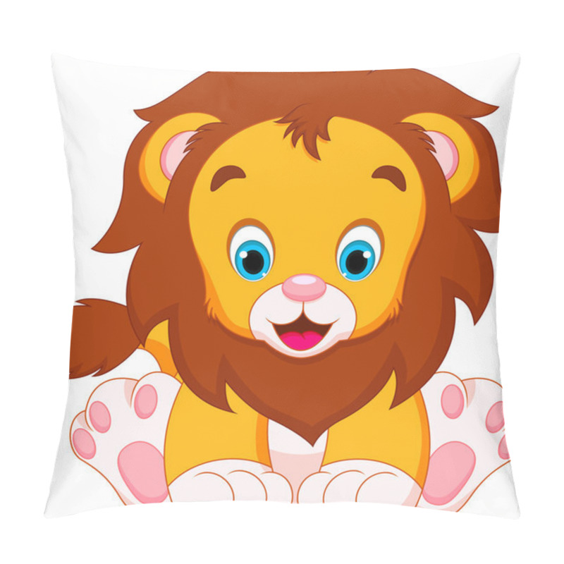 Personality  Lion Babies Cartoon Pillow Covers