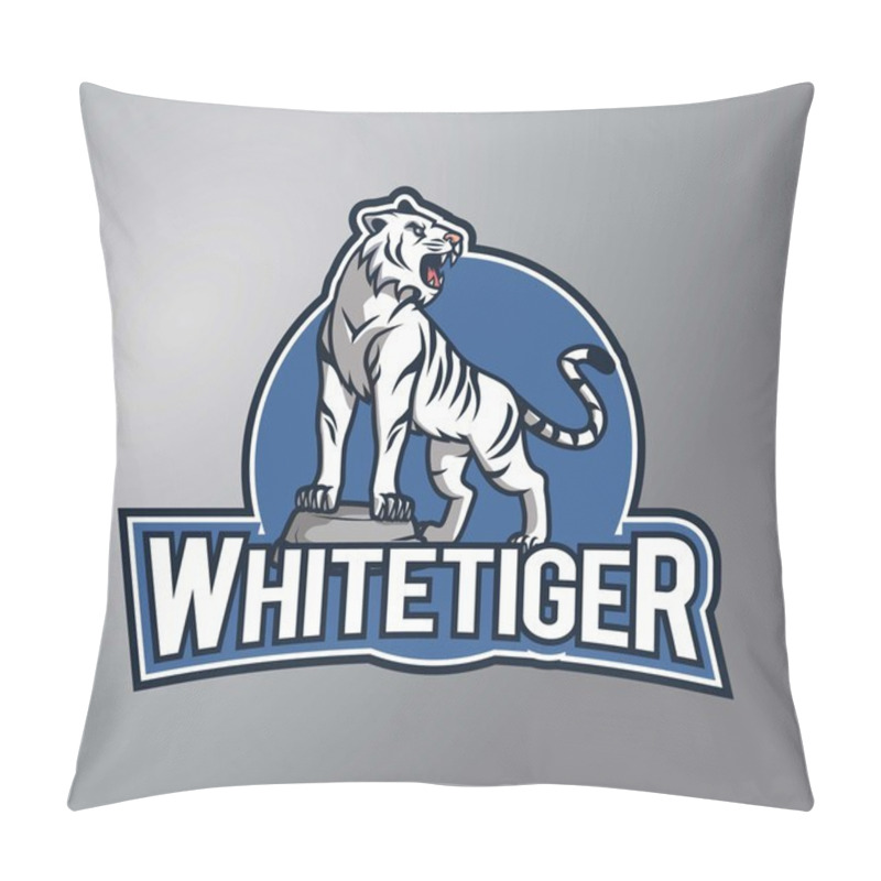 Personality  White Tiger Illustration Design Pillow Covers