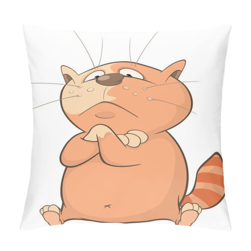 Personality  Cute Cartoon Cat Pillow Covers